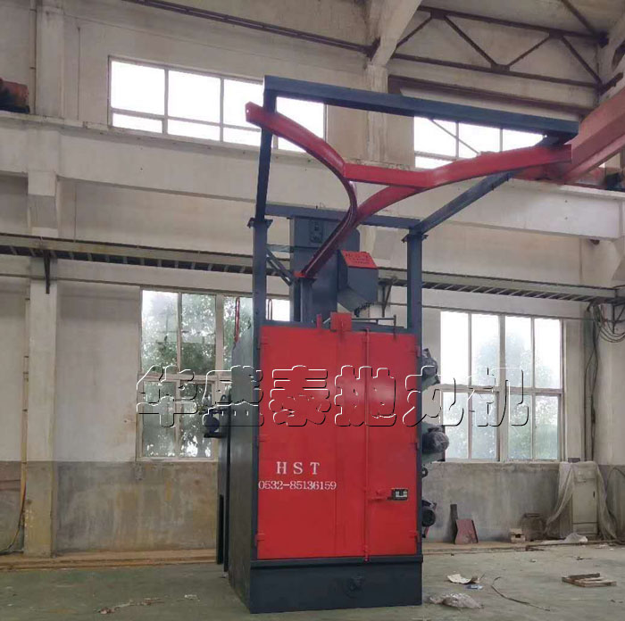 吊鈎式抛丸機使用現場