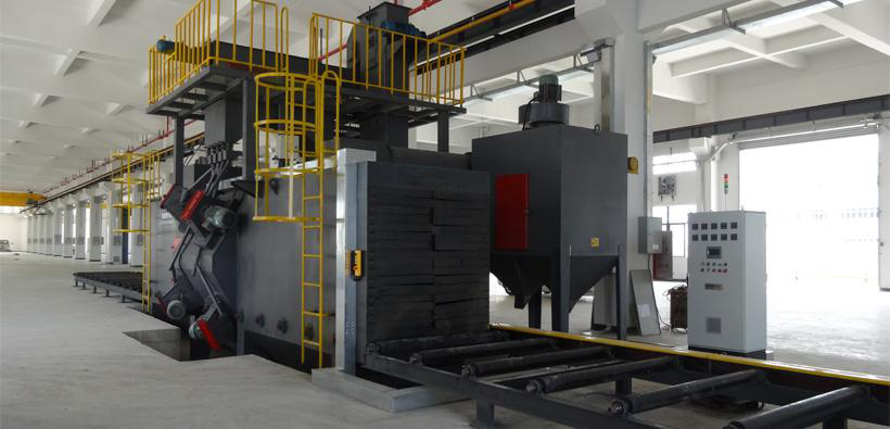 型鋼抛丸機使用現場