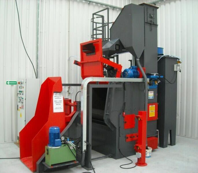 自動上下料抛丸機使用現場